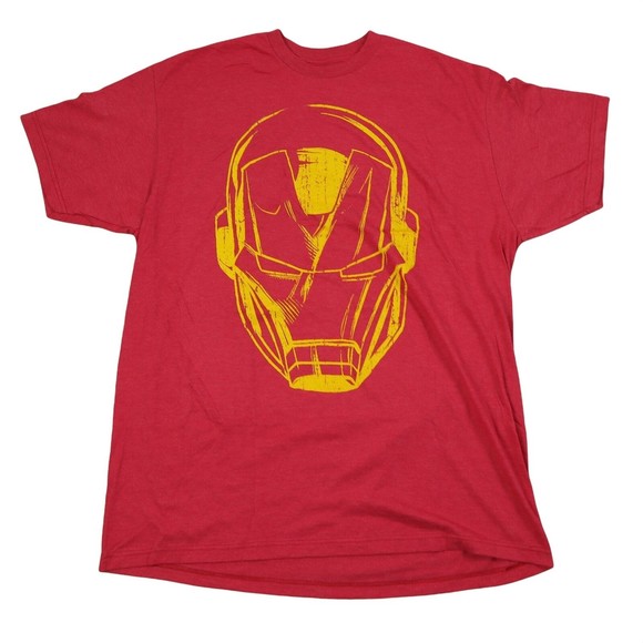 Marvel Iron Man Stark Industries Tişört Red Heather